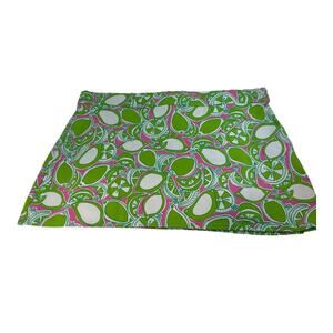 Lilly Pulitzer Swim Skirt Coverup Pink Green Lime Size Small Preowned